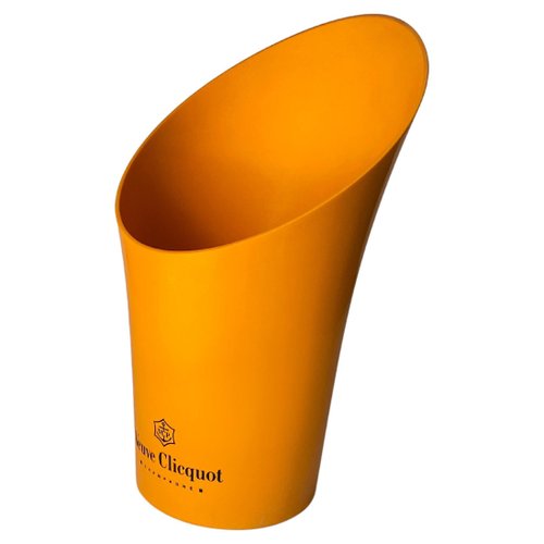 Seau à Champagne Vintage Veuve Clicquot - Plastique Moulé Orange - Neuf