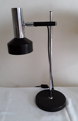 Lampe De Bureau Vintage Design Tchécoslovaquie Années 1970 - Réflecteur Réglable - Multicolore - Occasion