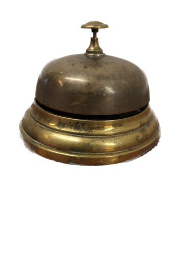 Reception Desk Bell in Brass for sale at Pamono