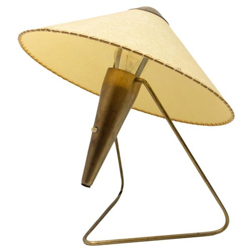 MidCentury Czech Modern Tripod Desk Lamp attributed to Helena Frantova