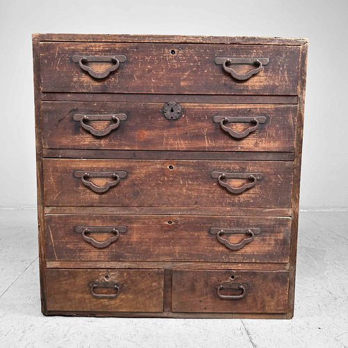 Cajonera japonesa Meiji Tansu, década de 1890 en venta en Pamono