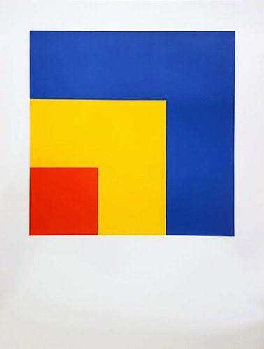 エルズワース・ケリー　リトグラフ Ellsworth Kelly, Red, Yellow, Blue, Large Lithograph, 1960s for