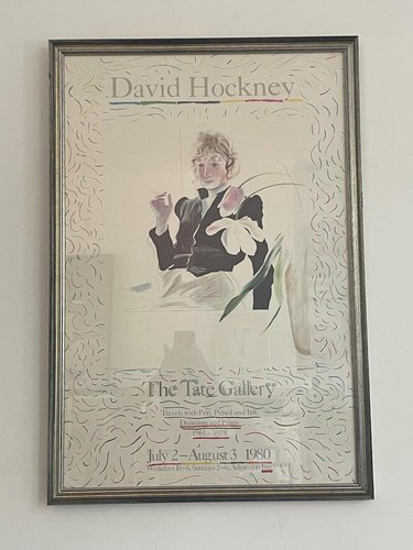 David Hockney, Tate Modern Exhibition Poster of Celia in a Black