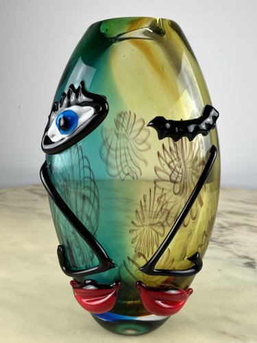 エナメル 金彩 ヴェネチアングラス MURANO 1950s ヴィンテージ エナメル彩 ヴェネチアングラス MURANO