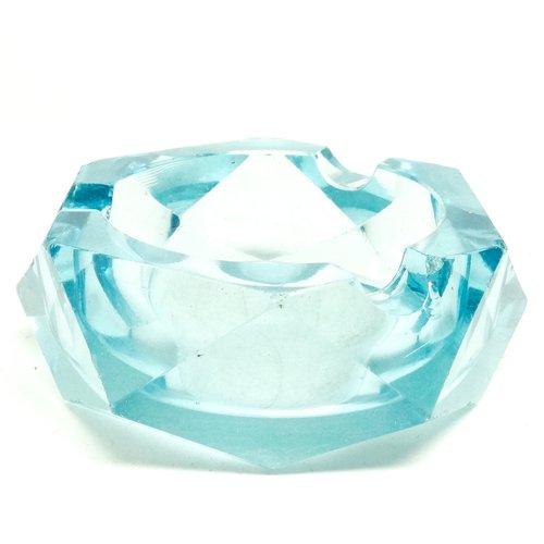 Cendrier Art Déco de Zawiercie Glassworks, Pologne, 1960s en vente sur