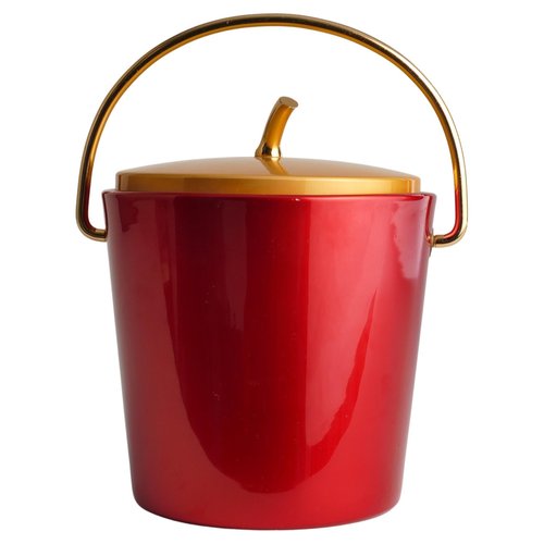 Seau à Glaçons Vintage Luxium – Pomme En Métal – Made In France – Occasion