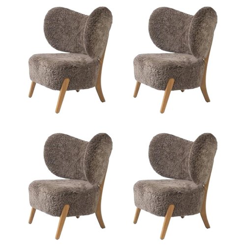 Sahara Sheepskin Tmbo Lounge Chairs by Mazo Design Set of 4 for sale at Pamono