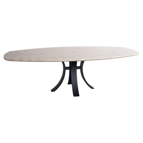 Slim oval sale dining table