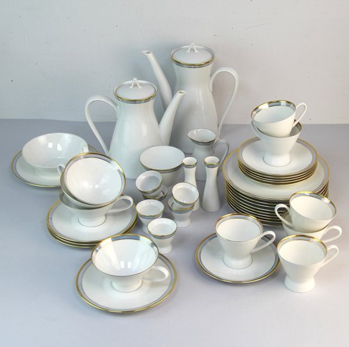 Porcelain Coffee Service from Rosenthal, 1950s, Set of 43