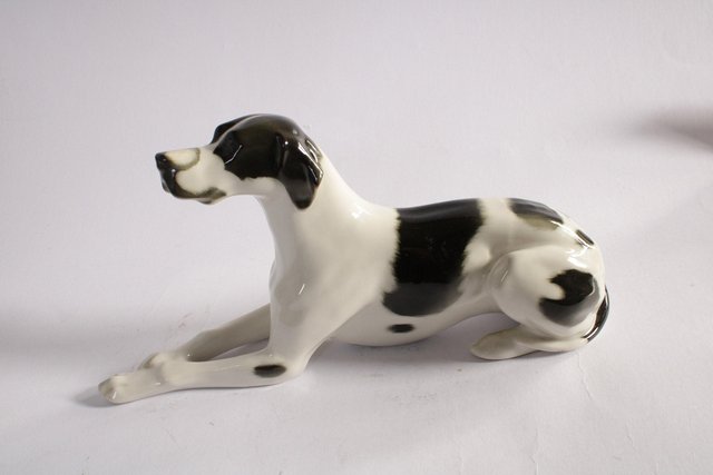Ceramic Dog Figurine from Lomonosov for sale at Pamono