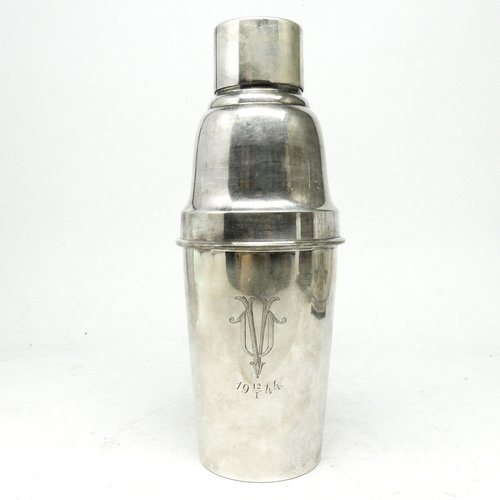 Shaker à cocktail en métal argenté Polar Bear Drink Maker - Antiquites