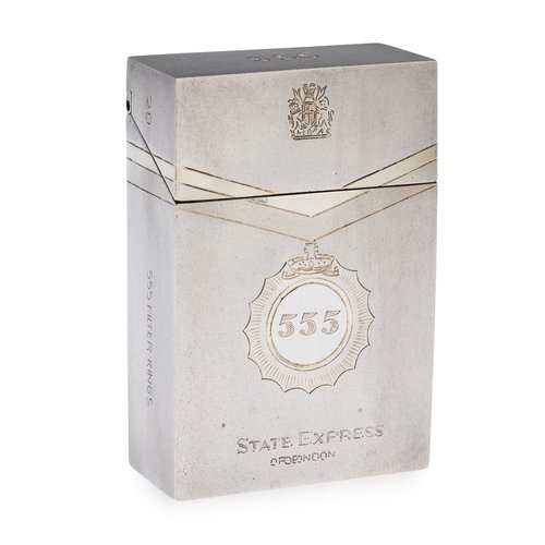 Silver Cigarette Carton from 555 State Express of London United