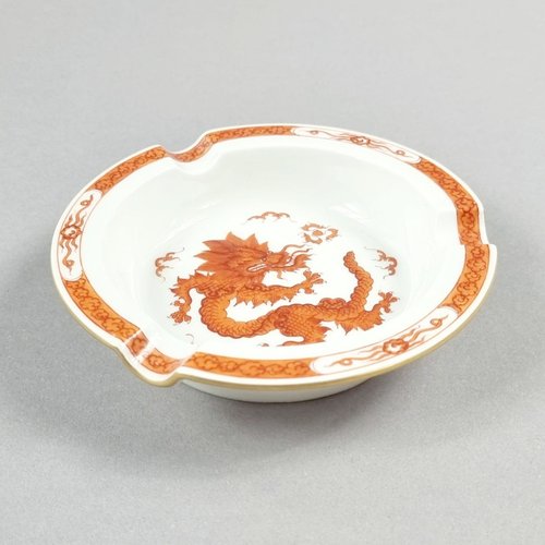 Drachen Aschenbecher In Gold | 16x13x8 Cm | Dekorativer Aschenbecher Für Home-Office & Wohnzimmer | Weihnachtsgeschenk-Idee