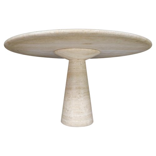 Vase Décoratif En Marbre Travertin Italien - Centre De Table - Hauteur 18 Cm - Neuf