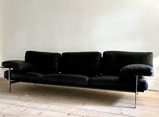 Vintage Diesis 3-Seater Sofa in Leather by Antonio Citterio