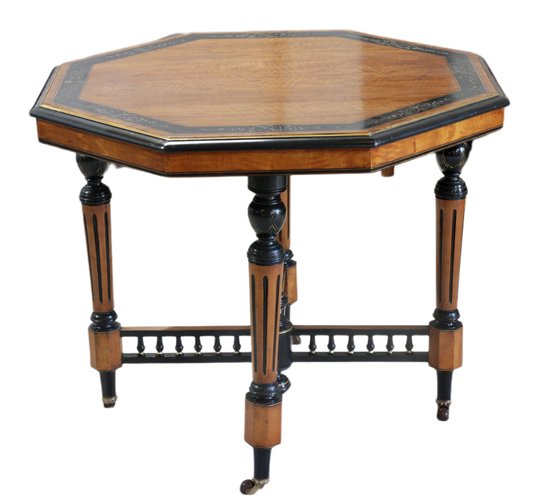 19th Century Aesthetic Movement Octagonal Center Table for sale at Pamono