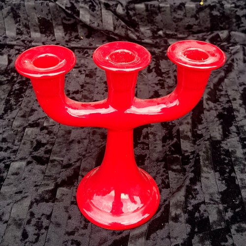 Red Tree Candle Stand by Märta Grunditz for Guldkroke for sale at