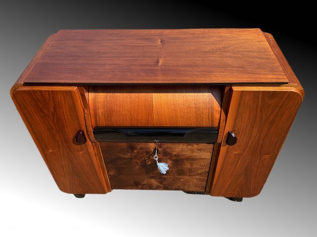 Vintage Art Deco Record Or Drink Cabinet By Jindrich Halabala For Up vintage-art-deco-record-or-drink-cabinet-by-jindrich-halabala-for-up