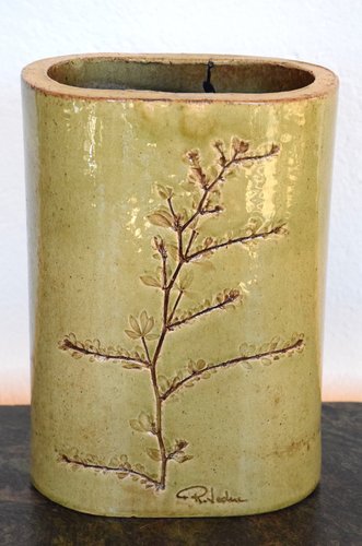 Vallauris Model Aux Herbiers Type Capron Vase by Raymonde Leduc