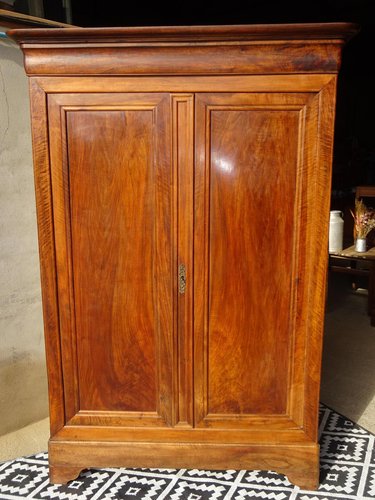 Classic Louis Philippe French Cherry Armoire or Wardrobe found in Norm —  The Art of Antiquing