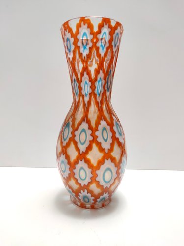Orangefarbene Acryl Vase – Geometrisches Design, Breite Öffnung, 12,9x5,3x17,8 Cm, Bruchsicher, Für Wohnung & Büro