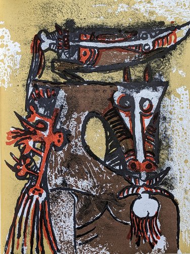 Wifredo Lam, Surrealist Composition 2, Original Lithograph