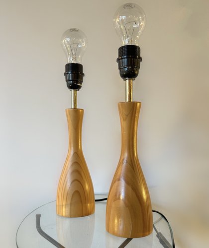 Steel and Milky Glass Table Lights from Ikea, 1970s, Set of 2 for