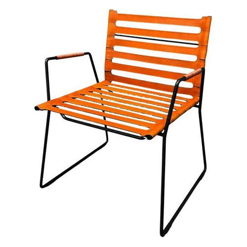 Hazelnut Strap Lounge Chair by OxDenmarq for sale at Pamono