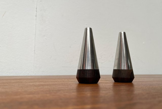 Mid-Century Danish Pepper and Salt Shakers from A&B Lundtofte
