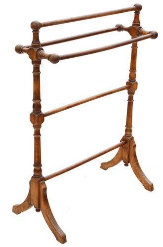 Early 20th Century Beech Towel Rail Stand, 1920s for sale at Pamono