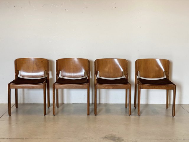 Model 122 Chairs by Vico Magistretti for Cassina, 1967, Set of 4