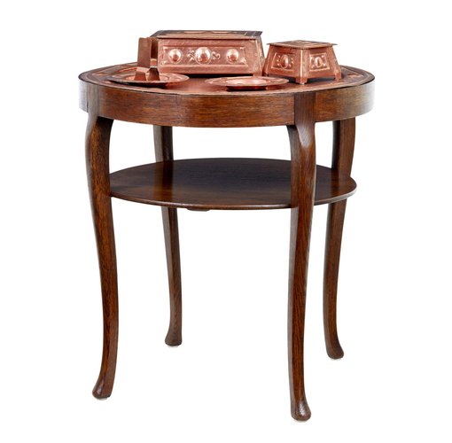 Antique Arts and Crafts Copper Tray Table 1890s for sale at Pamono