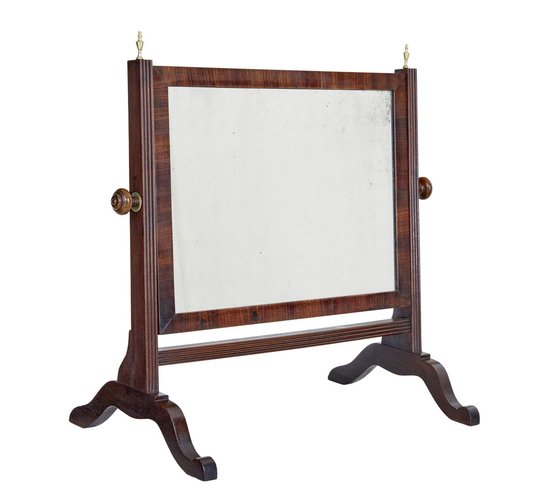 Antique Mahogany Bathroom Mirror, 1800s for sale at Pamono