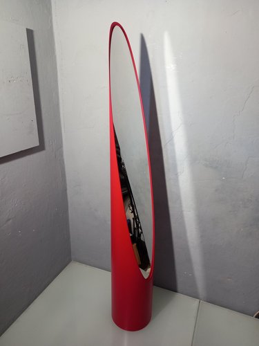 Floor Mirror Model Unghia Nail Lipstick in Red for sale at Pamono