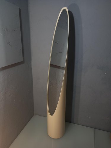 Floor Mirror Model Unghia Nail Lipstick in Beige for sale at Pamono