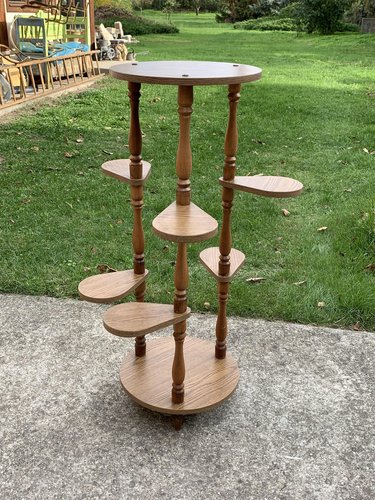 Vintage on sale plant table