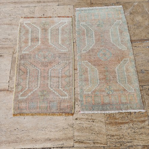 Low Pile Natural Yastik Rug, Set of 2 for sale at Pamono