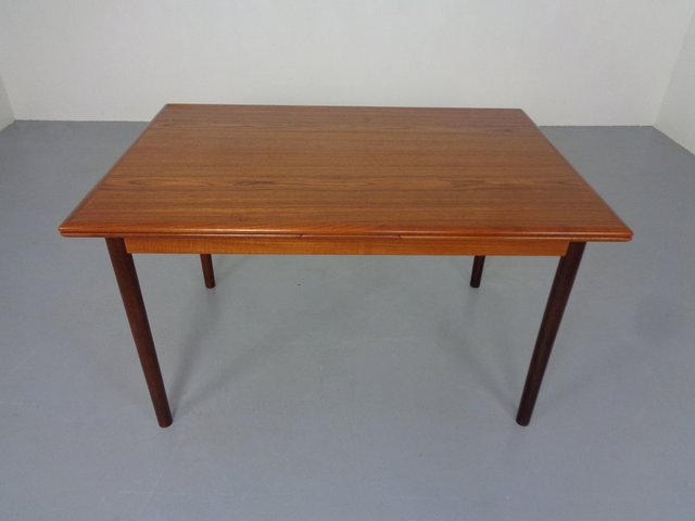 Extendable Teak Dining Table by HS Møbler, 1960s for sale at Pamono
