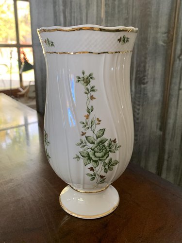 Hungarian Holhaza Porcelain Vase, 1980s for sale at Pamono