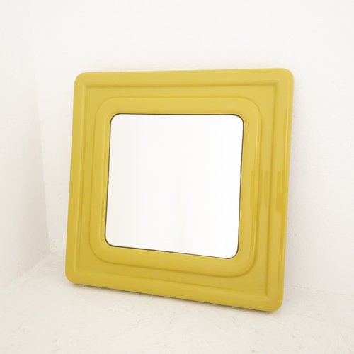 Miroir orange vintage - Le Comptoir du Chineur