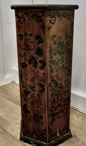Octagonal Chinoiserie Umbrella Stand, 1920s for sale at Pamono