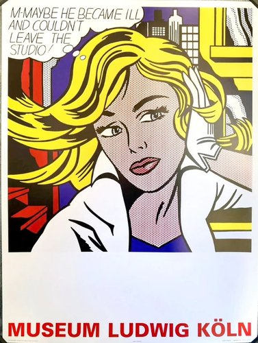 Roy Lichtenstein, M-Maybe, Original Lithographic Art Poster