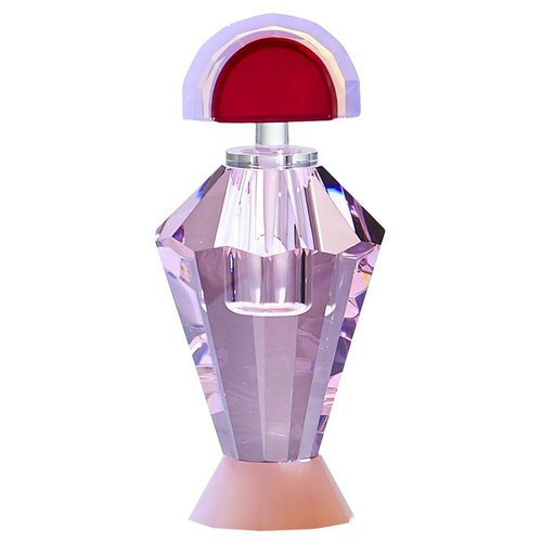 Colorful Crystal Perfume Flacon in Hand-Sculpted Crystal for sale at Pamono