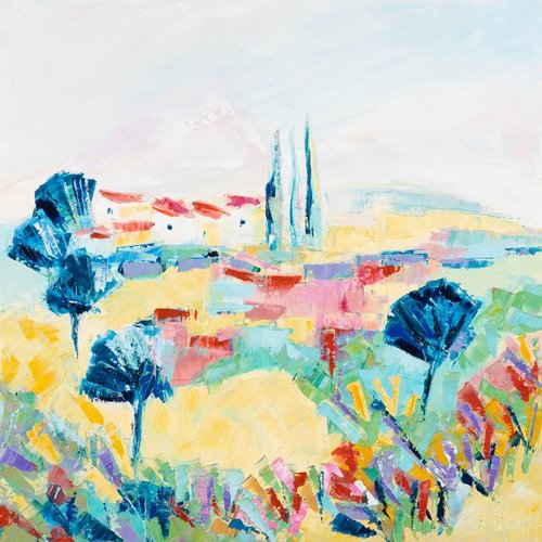 Sophie Petetin, Provence, Un Matin De Douceur, 2021, Oil Painting for