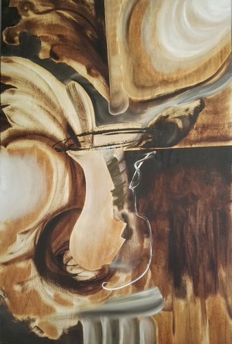 Aurélie Trabaud, Pinus pinea - Petite Boite à clé, 2022, Acrylic Painting  for sale at Pamono