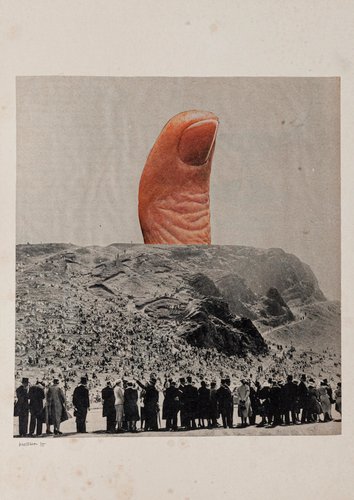 Sergio Barletta, Thumb, Original Collage, 1975 for sale at Pamono