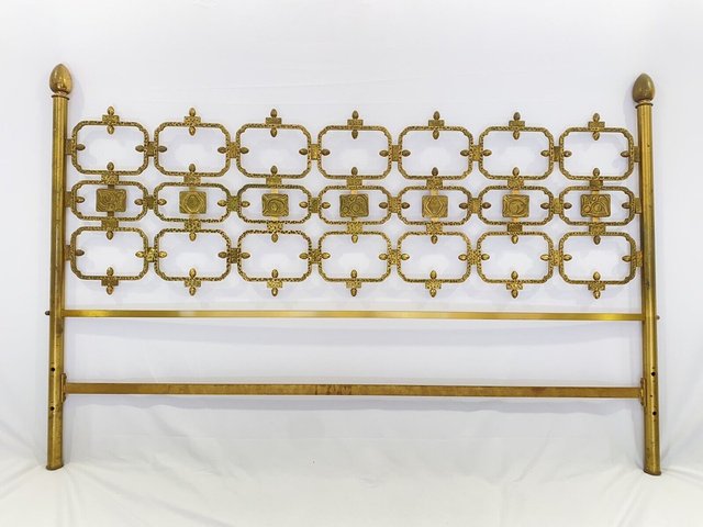 Vintage brass headboard cheap