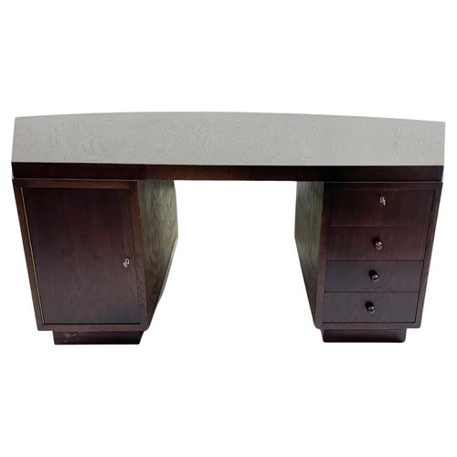 Art Deco Wooden Desk with Drawers, 1930s for sale at Pamono