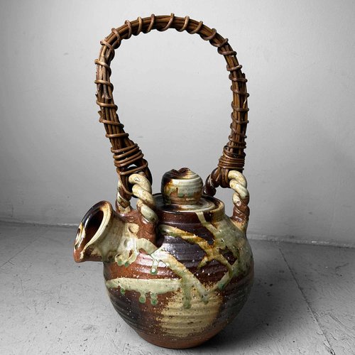 Large Japanese Shigaraki Pottery Teapot, 1970s for sale at