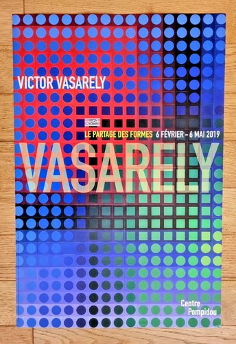 Victor Vasarely, Paris Exhibition Poster, 2019, Print for